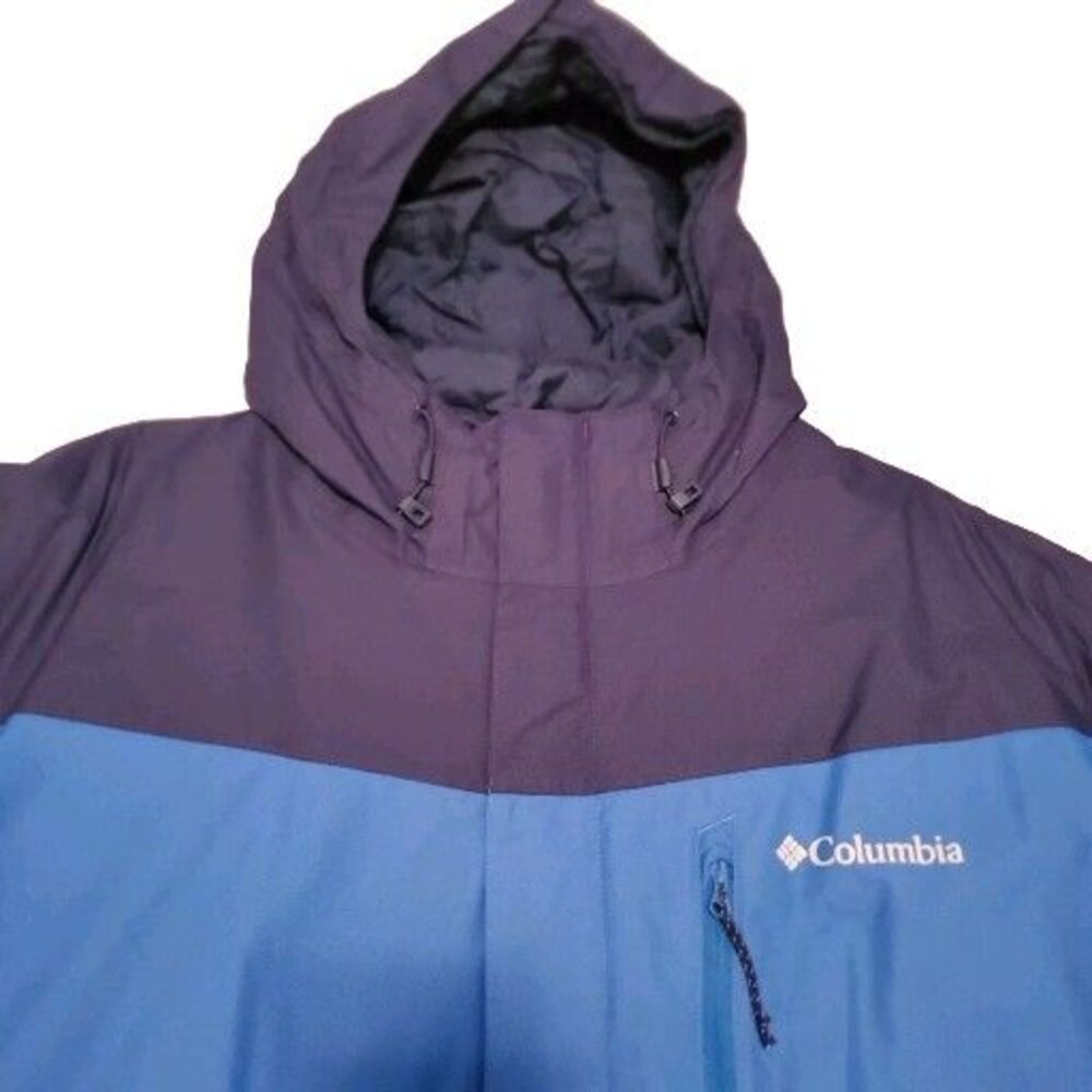 Columbia Iterchange Omni Tech Heat 3-in-1 Men 2XL Jacket Removable Lining Blue